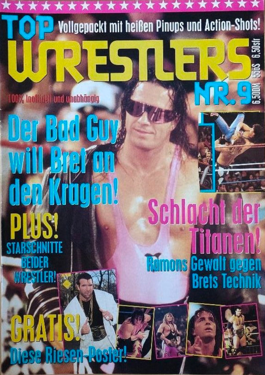 Top Wrestlers #9 Bret Hart vs. Razor Ramon Germany Magazine PWcatalog