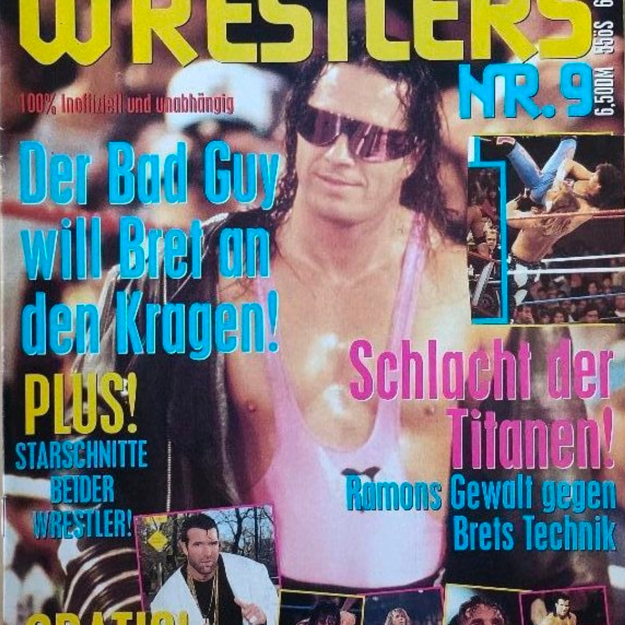 Top Wrestlers #9 Bret Hart vs. Razor Ramon Germany Magazine PWcatalog