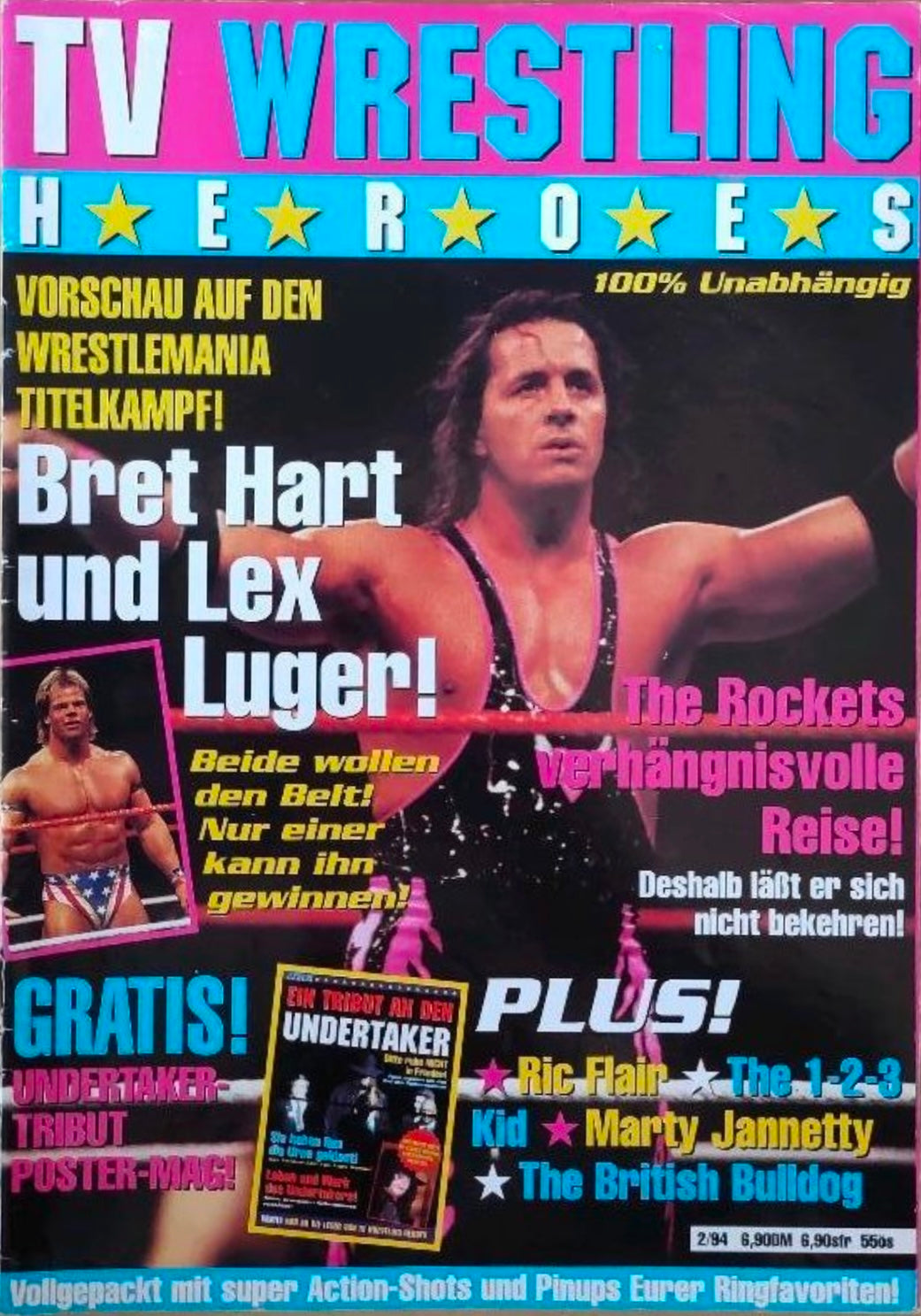 TV Wrestling Heroes 2/1994 Germany Magazine PWcatalog