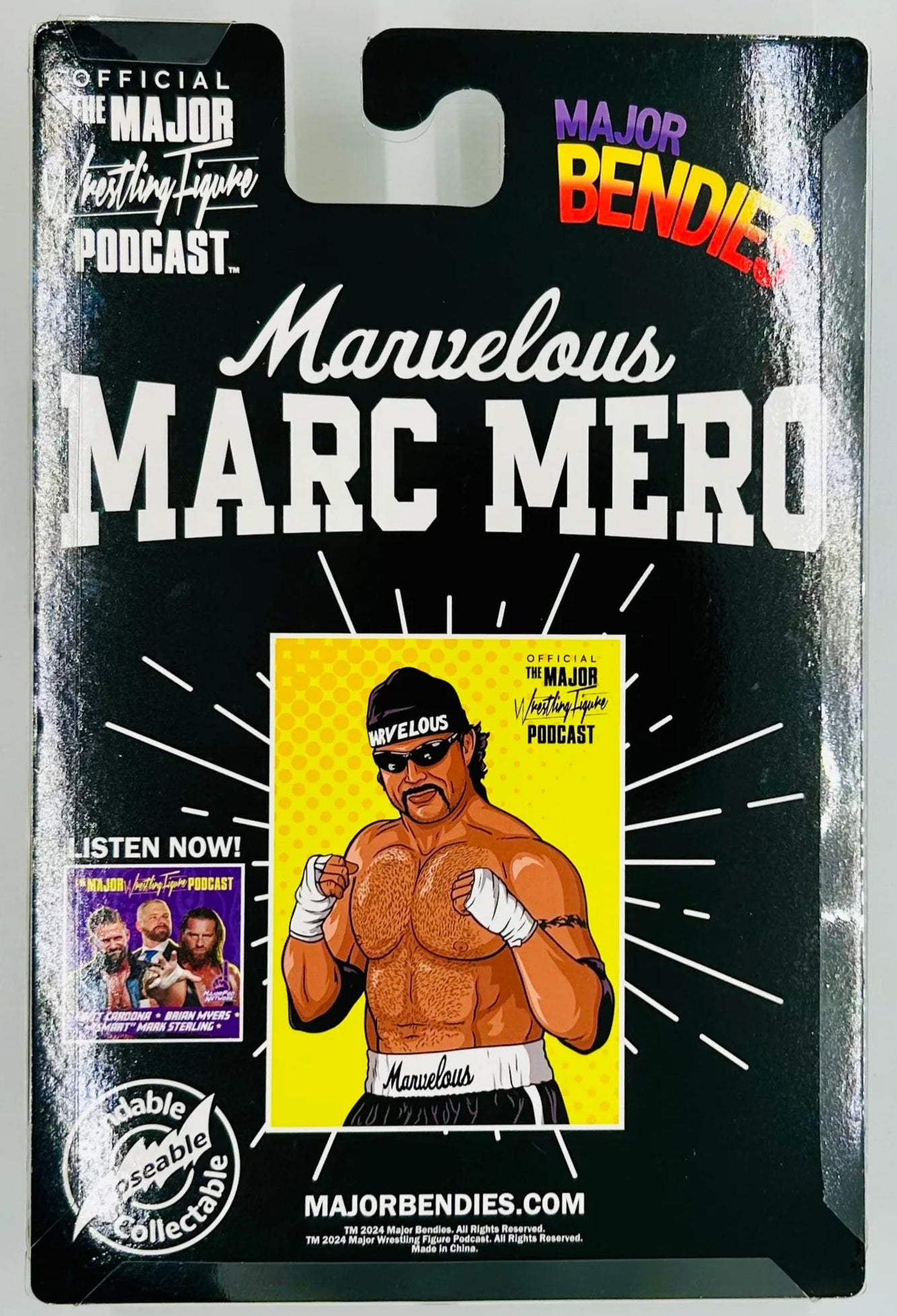 Major Wrestling Figure Podcast Major Bendies Marc Mero Action & Toy Figures PWcatalog