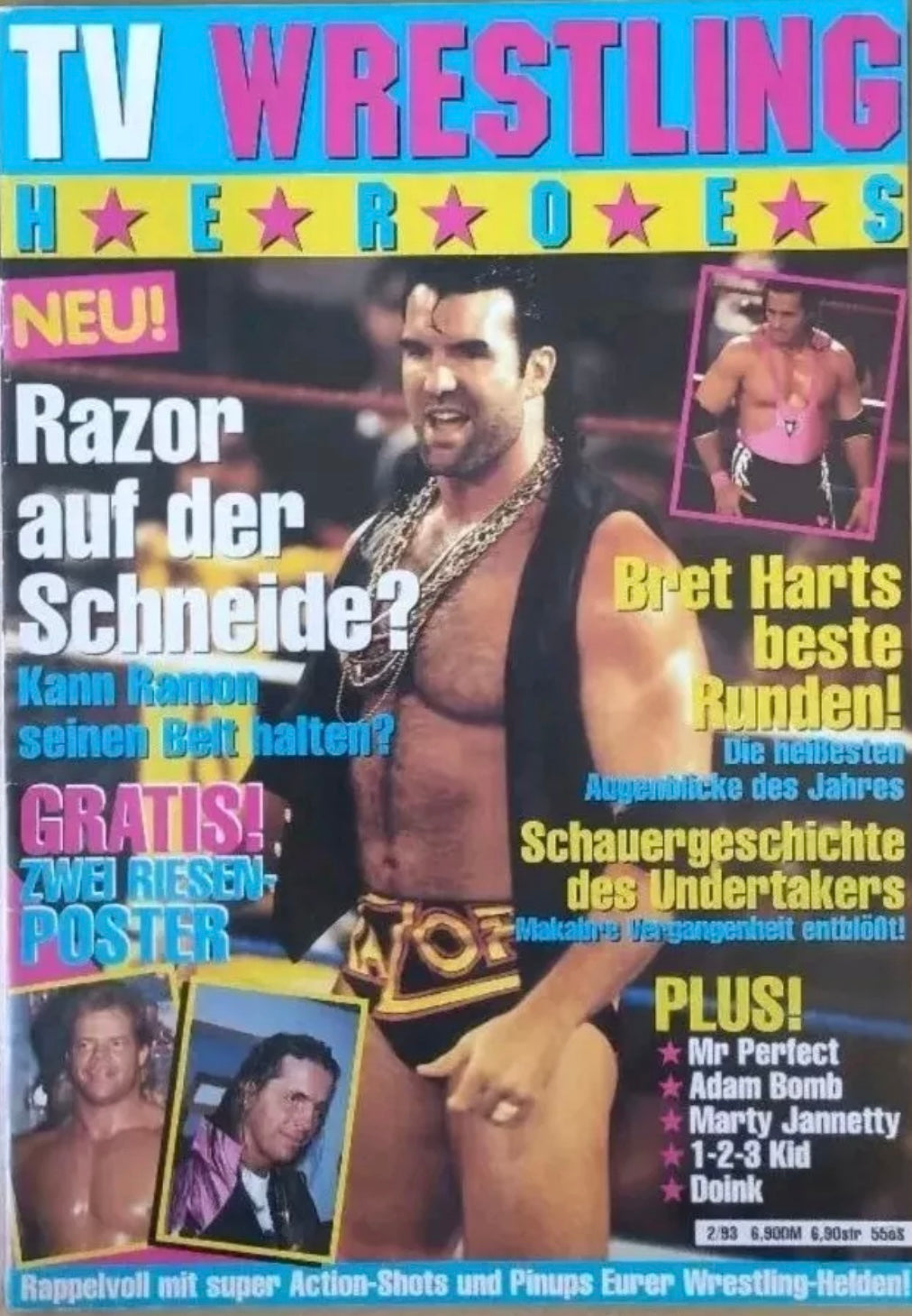 TV Wrestling Heroes 2/1993 Germany Magazine PWcatalog
