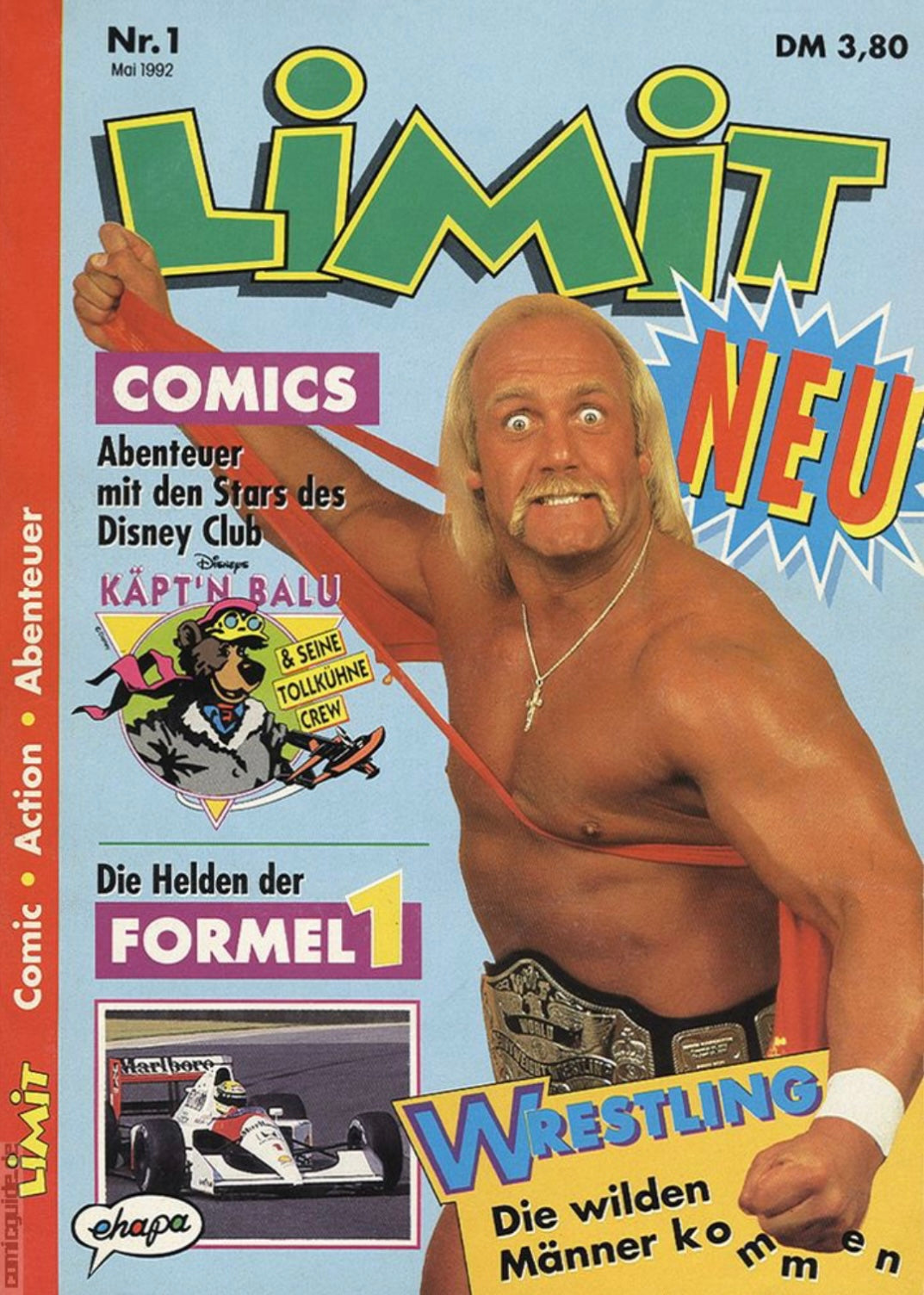 Limit 1992 #1 Hulk Hogan from Germany Magazine PWcatalog
