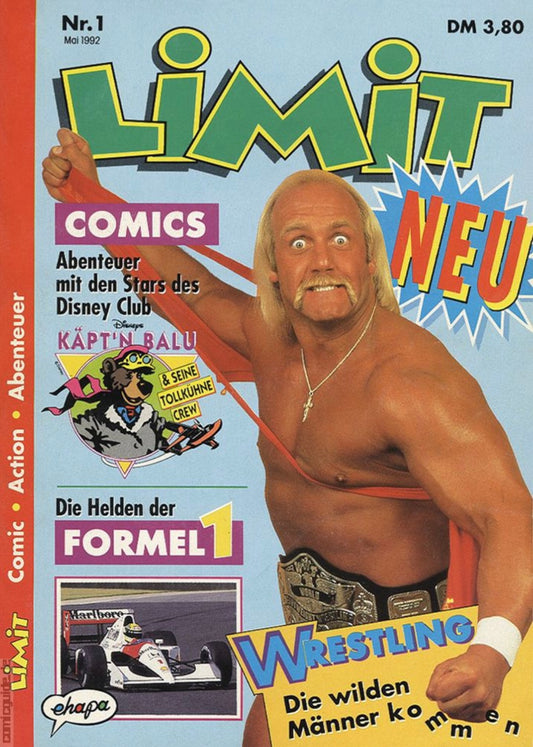 Limit 1992 #1 Hulk Hogan from Germany Magazine PWcatalog
