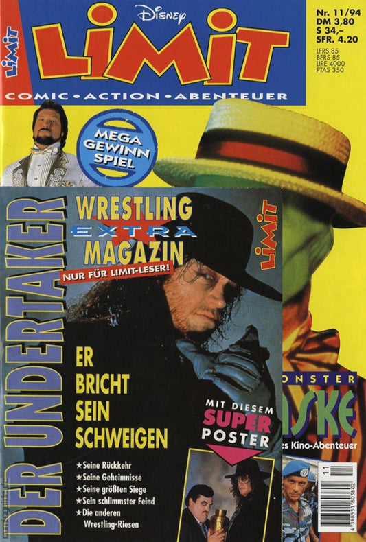 Limit 1994 #11 with Undertaker Extra Magazine from Germany