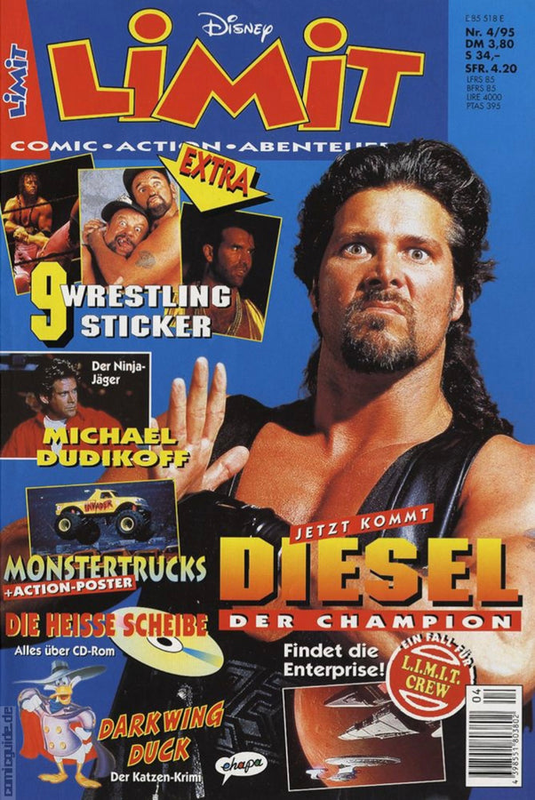 Limit 1995 #4 Diesel Incl. 9 WWF Stickers from Germany