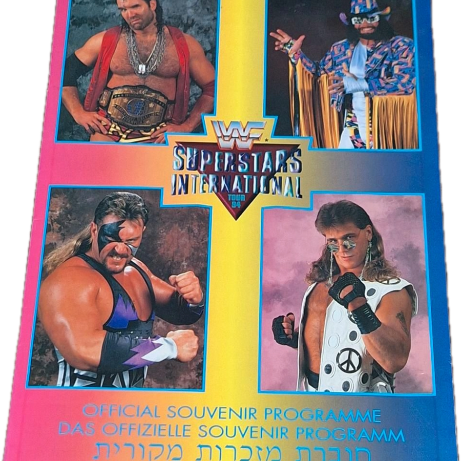 Superstars International Tour 1994 WWF France, Germany, Israel Program Magazine PWcatalog