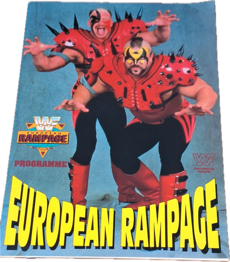 European Rampage WWF Germany Tour 1992 Program
