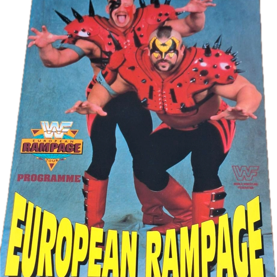 European Rampage WWF Germany Tour 1992 Program Magazine PWcatalog