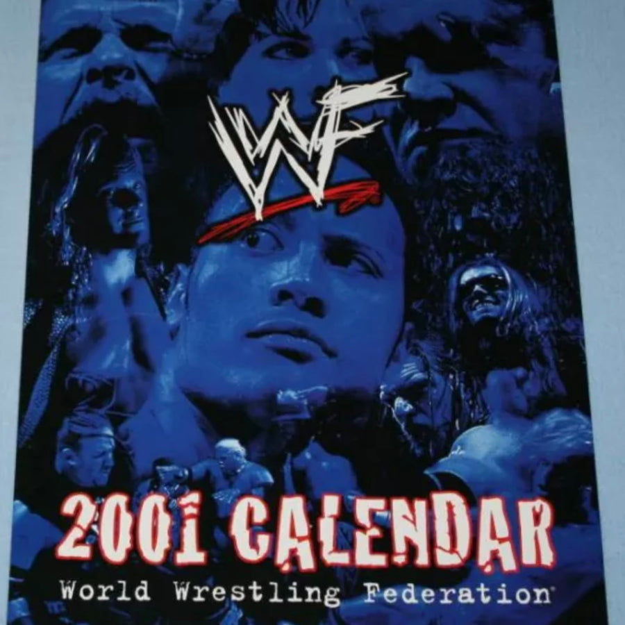 WWF Calendar 2001 The Rock PW Catalog
