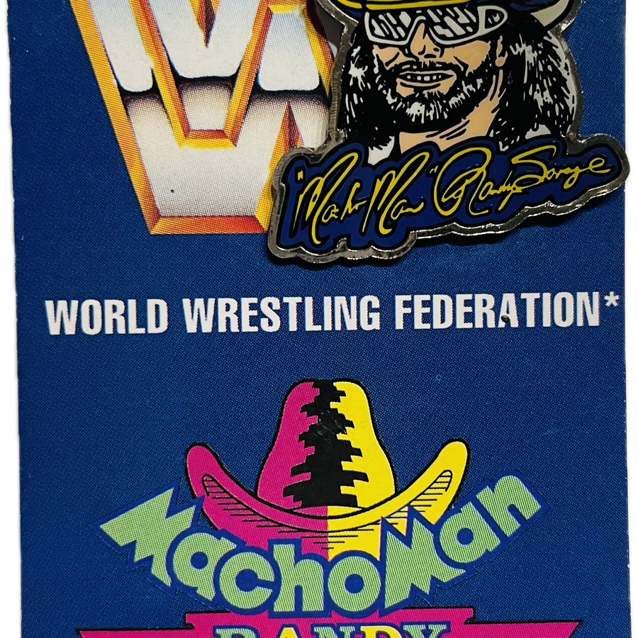 Macho Man Randy Savage Pin series 1 from Germany 1993 Brooches & Lapel Pins PWcatalog