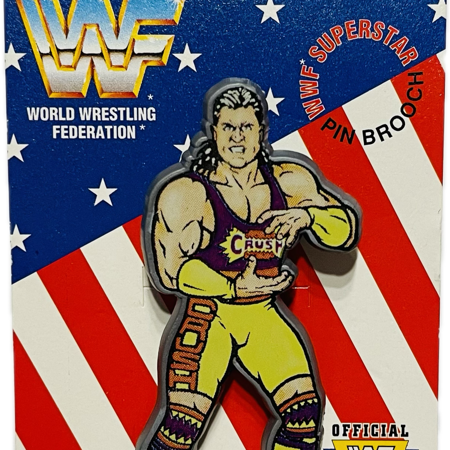 WWF Superstar Pin Brooch Crush (1991) Brooches & Lapel Pins PWcatalog