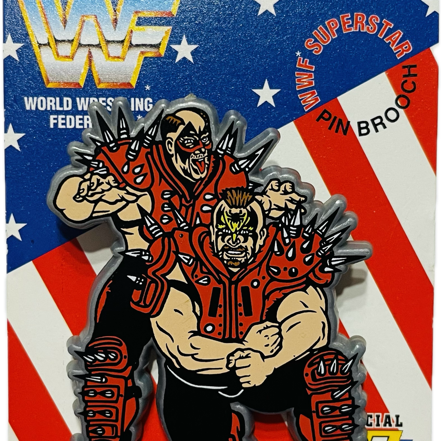 WWF Superstar Pin Brooch Legion of Doom Animal and Hawk (1991) Brooches & Lapel Pins PWcatalog