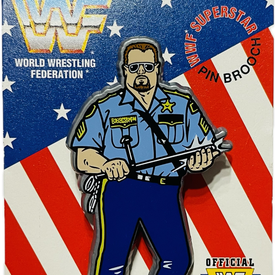 WWF Superstar Pin Brooch Big Bossman (1991) Brooches & Lapel Pins PWcatalog