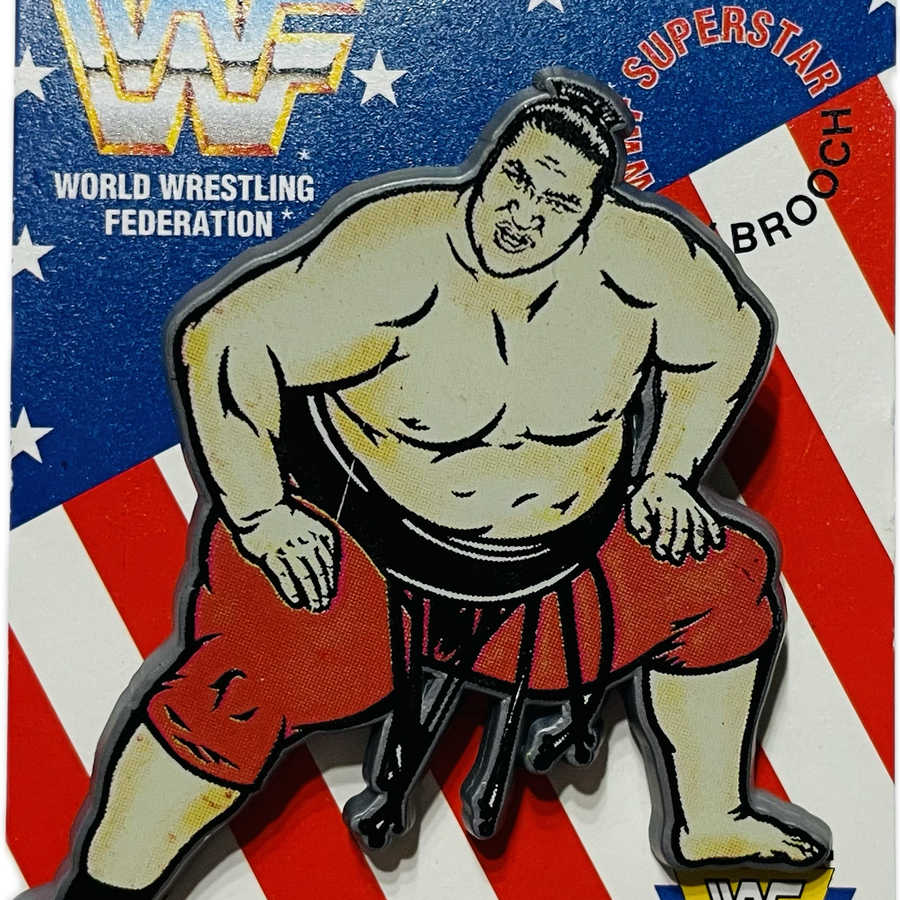 WWF Superstar Pin Brooch Yokozuna (1991) Brooches & Lapel Pins PWcatalog