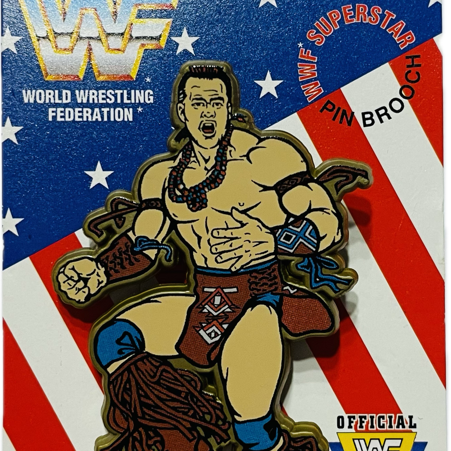 WWF Superstar Pin Brooch Tatanka (1994) Brooches & Lapel Pins PWcatalog