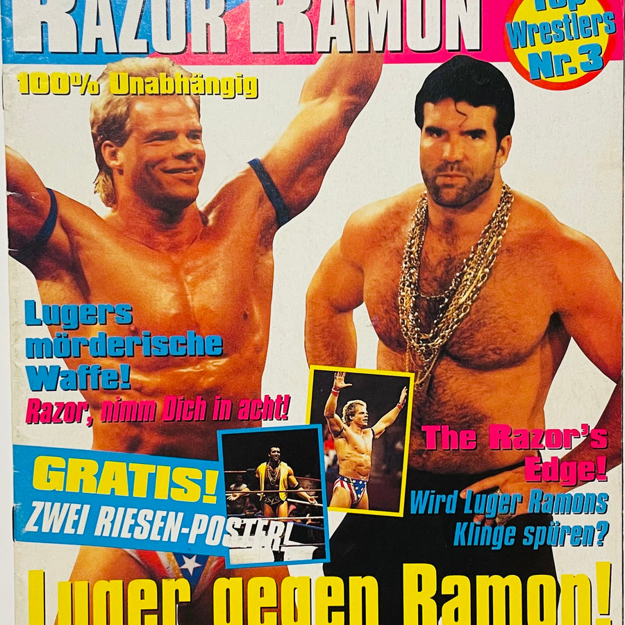 Top Wrestlers #3 Lex Luger vs. Razor Ramon Germany Magazine PWcatalog