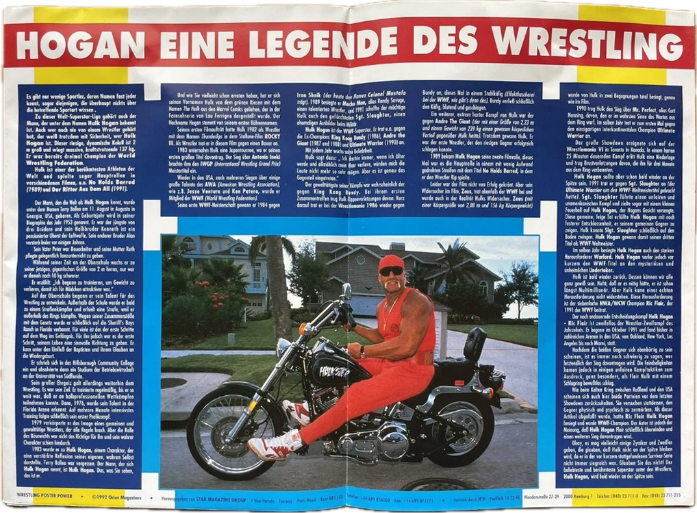 Wrestling Poster Power #1 from Germany Magazine PWcatalog