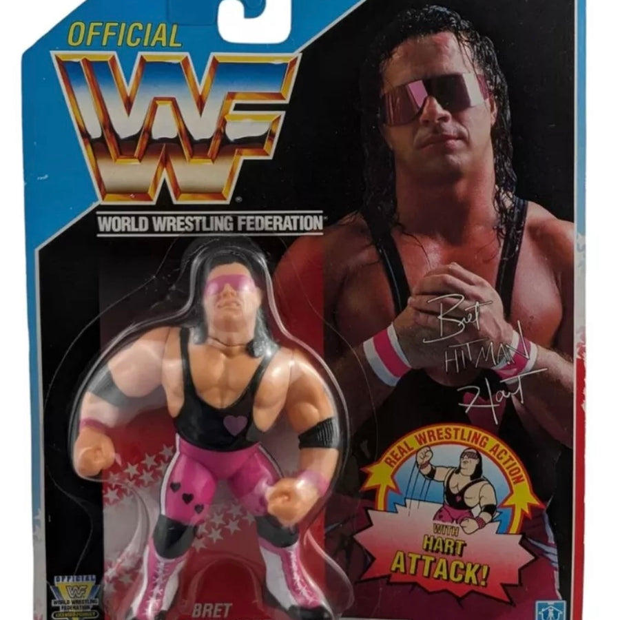 WWF Hasbro 4 Bret "Hitman" Hart with Hart Attack! [With Purple Heart] Action & Toy Figures PWcatalog