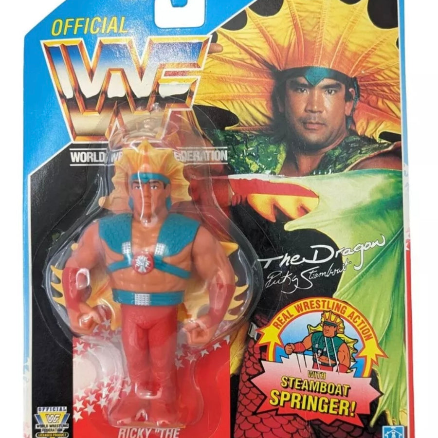 WWF Hasbro 4 Ricky "The Dragon" Steamboat with Steamboat Springer! Action & Toy Figures PWcatalog