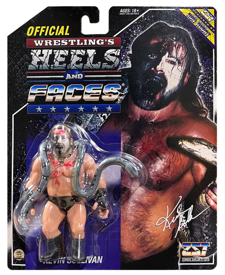 Zombie Sailor's Toys Wrestling's Heels & Faces Kevin Sullivan (with Snake)