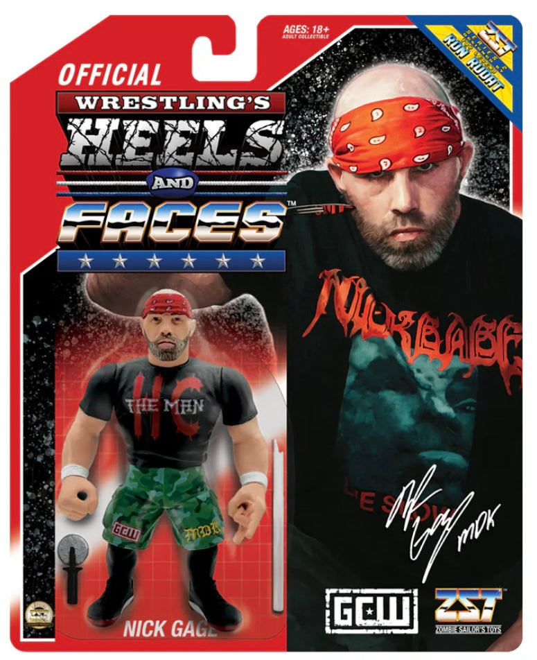 Zombie Sailor's Toys Wrestling's Heels & Faces 2 Nick Gage Action & Toy Figures PWcatalog