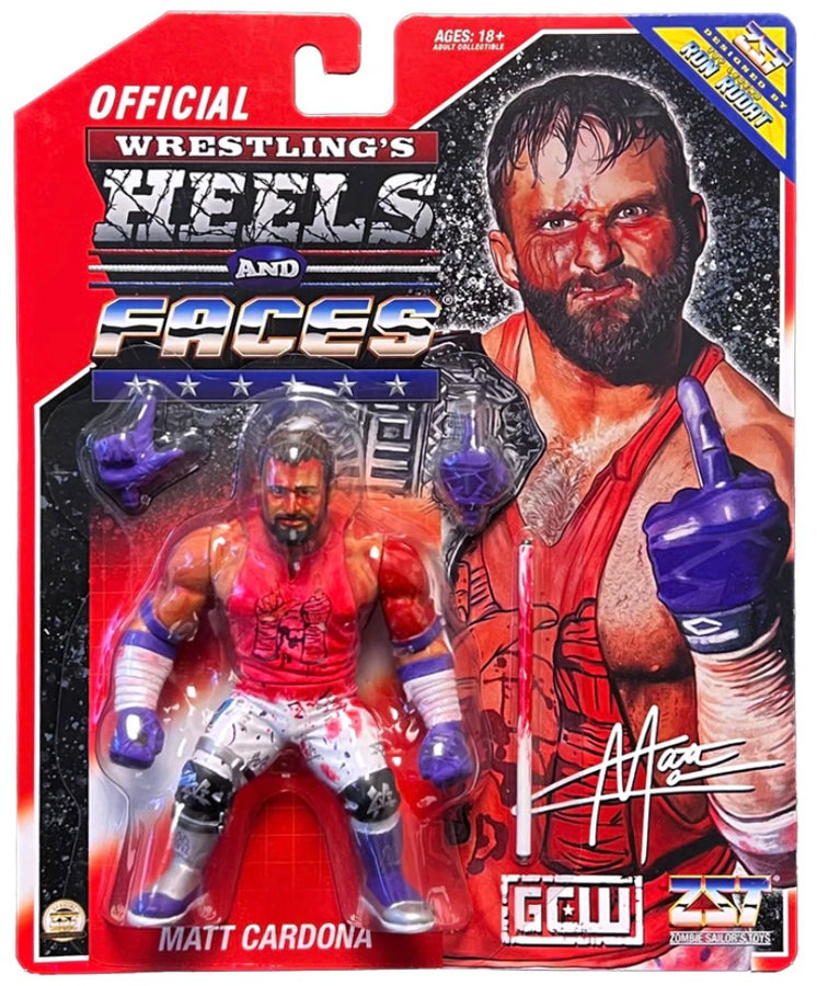 Zombie Sailor's Toys Wrestling's Heels & Faces Matt Cardona (Ultra Bloody Variant)