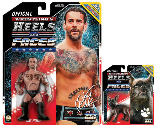 Zombie Sailor's Toys Wrestling's Heels & Faces CM Punk (with Larry)