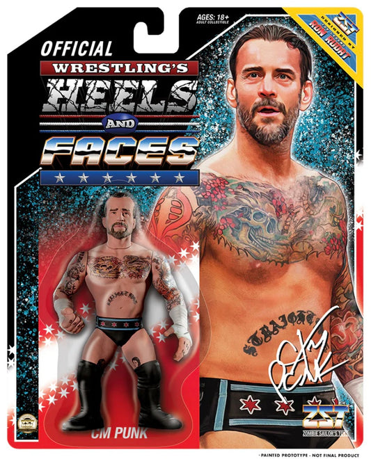 Zombie Sailor's Toys Wrestling's Heels & Faces CM Punk (with Larry)