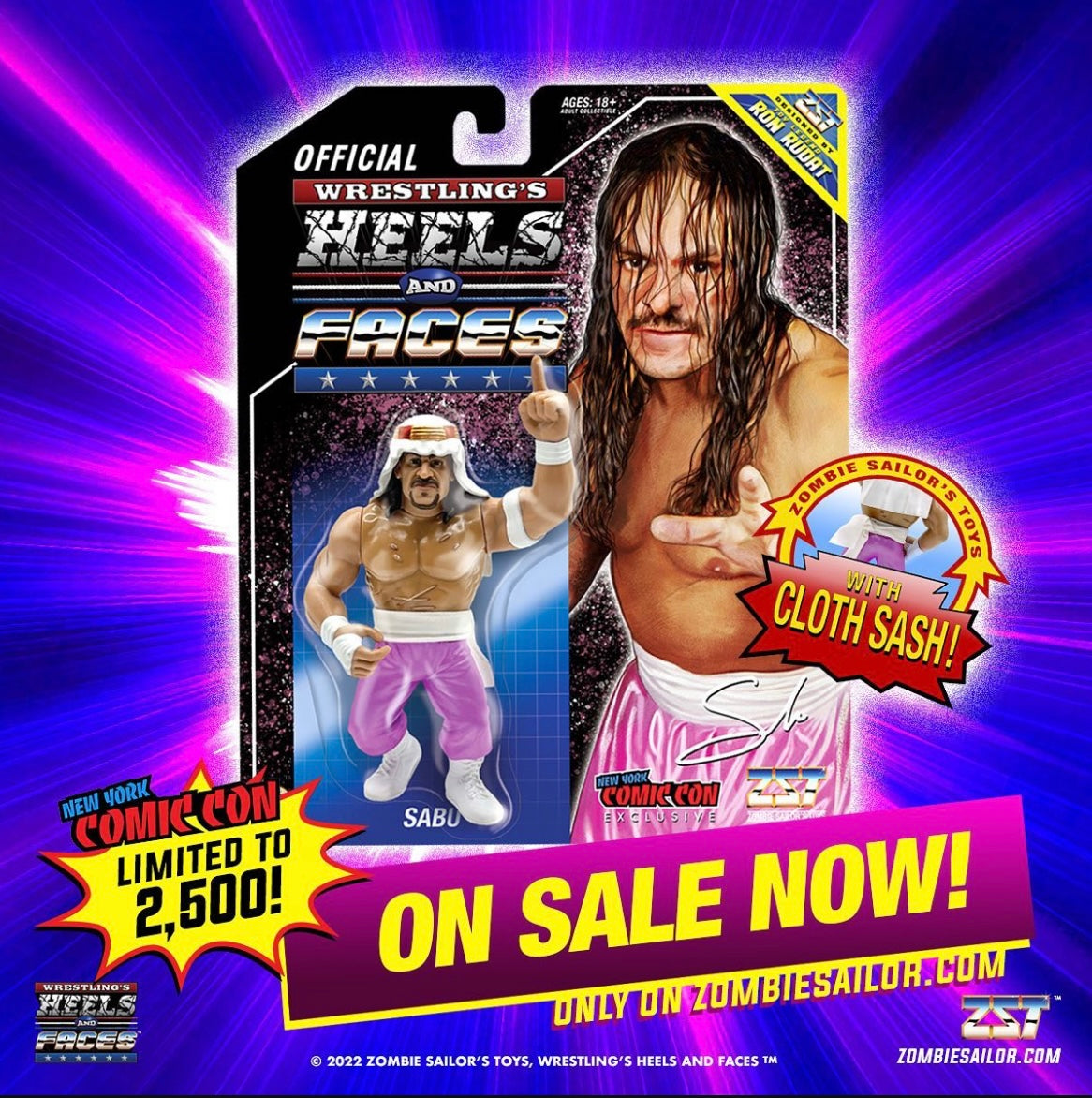 Zombie Sailor's Toys Wrestling's Heels & Faces New York Comic Con Exclusive Sabu Action & Toy Figures PWcatalog