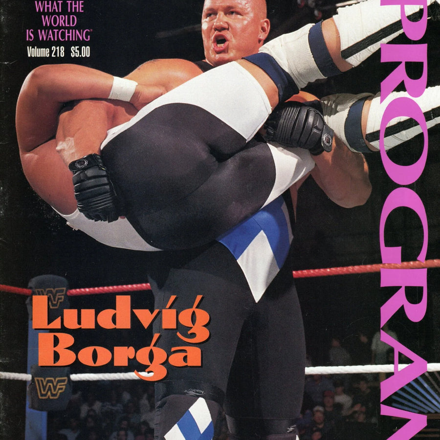 WWF Wrestling Program Volume 218 Magazine PWcatalog