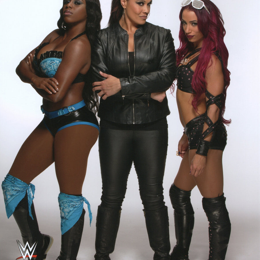 Team B.A.D Naomi Tamina & Sasha Banks WWE Photofile 8x10' Photo Wrestling Memorabilia PW Catalog