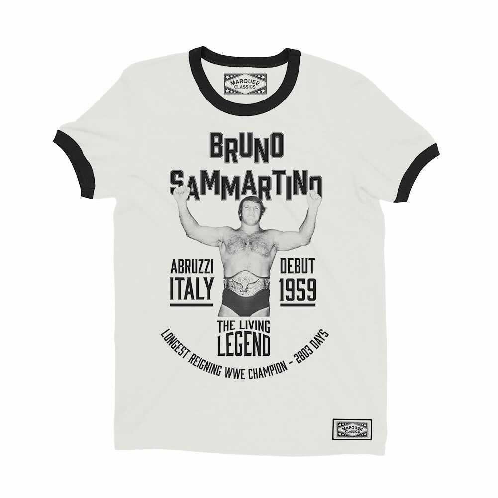 Bruno Sammartino "The Living Legend" Ringer Marquee Classic T-Shirt