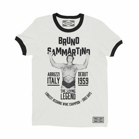 Bruno Sammartino "The Living Legend" Ringer Marquee Classic T-Shirt