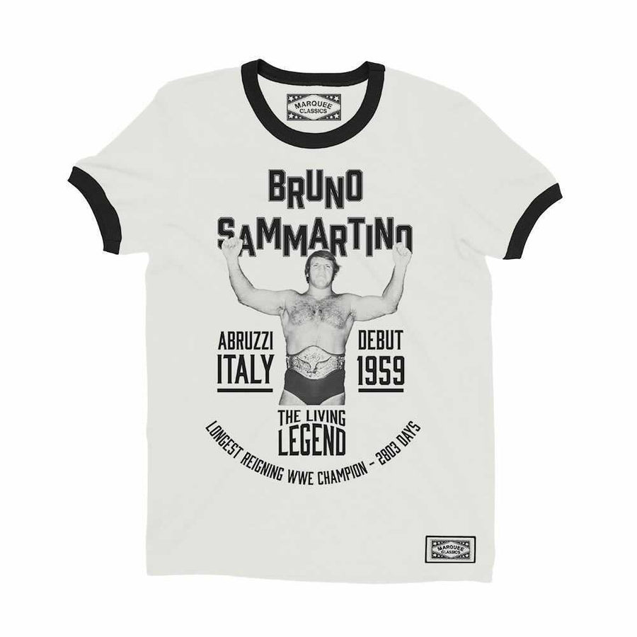 Bruno Sammartino "The Living Legend" Ringer Marquee Classic T-Shirt