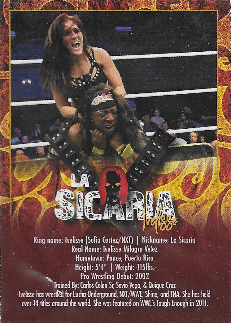 “La Sicaria” Ivelisse trading card PW Catalog