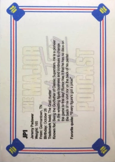 Jeremy Padawer trading card PW Catalog
