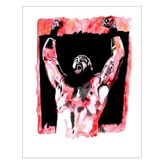 Braun Strowman 11 x 14 Rob Schamberger Art Print Wall art PW Catalog