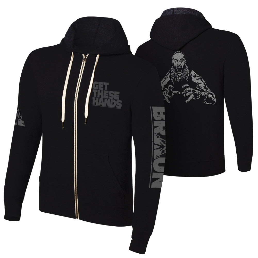 Braun Strowman "Get These Hands" Full Zip Hoodie Sweatshirt Sweatshirt PW Catalog