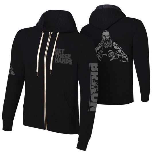 Braun Strowman "Get These Hands" Full Zip Hoodie Sweatshirt Sweatshirt PW Catalog