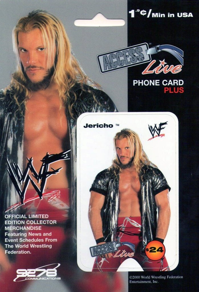 WWF Chris Jericho Phone Card