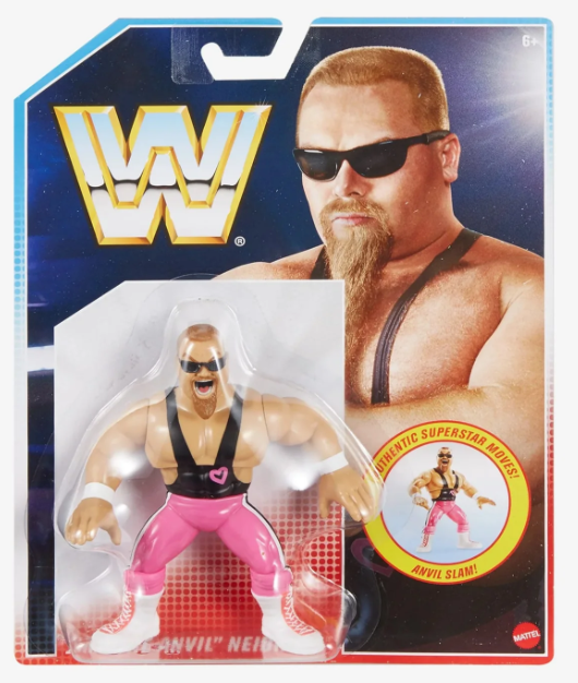 WWE Mattel Retro Wave 2 Jim “The Anvil” Neidhart Action & Toy Figures PWcatalog