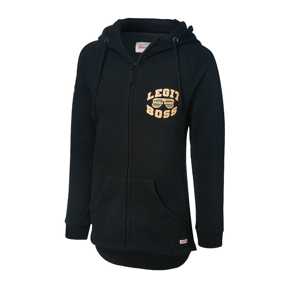 Sasha Banks "Bad and Bossy" Full Zip Sportiqe Hoodie Sweatshirt