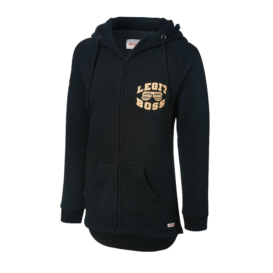 Sasha Banks "Bad and Bossy" Full Zip Sportiqe Hoodie Sweatshirt