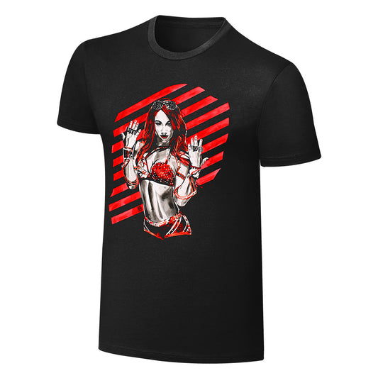 Sasha Banks Rob Schamberger Art Print Black T-Shirt T-Shirt PW Catalog