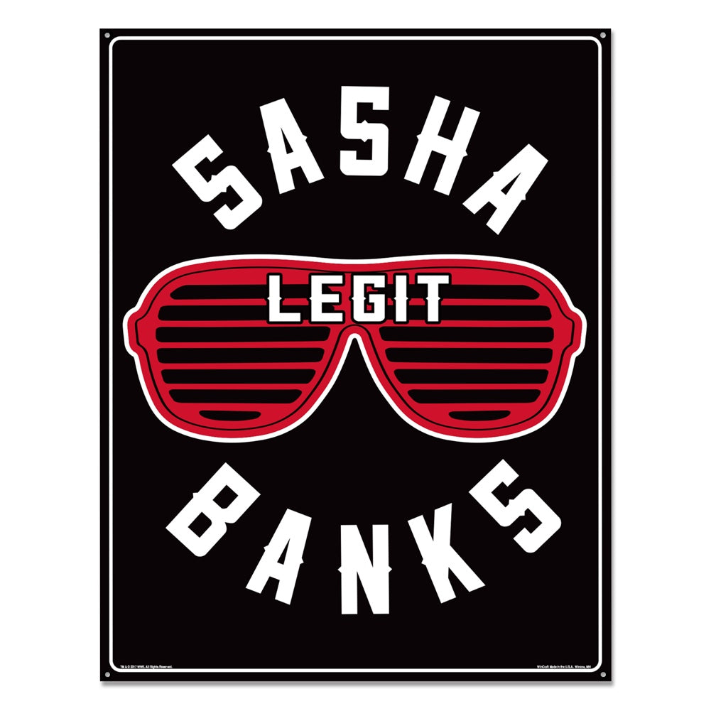 Sasha Banks Metal Sign