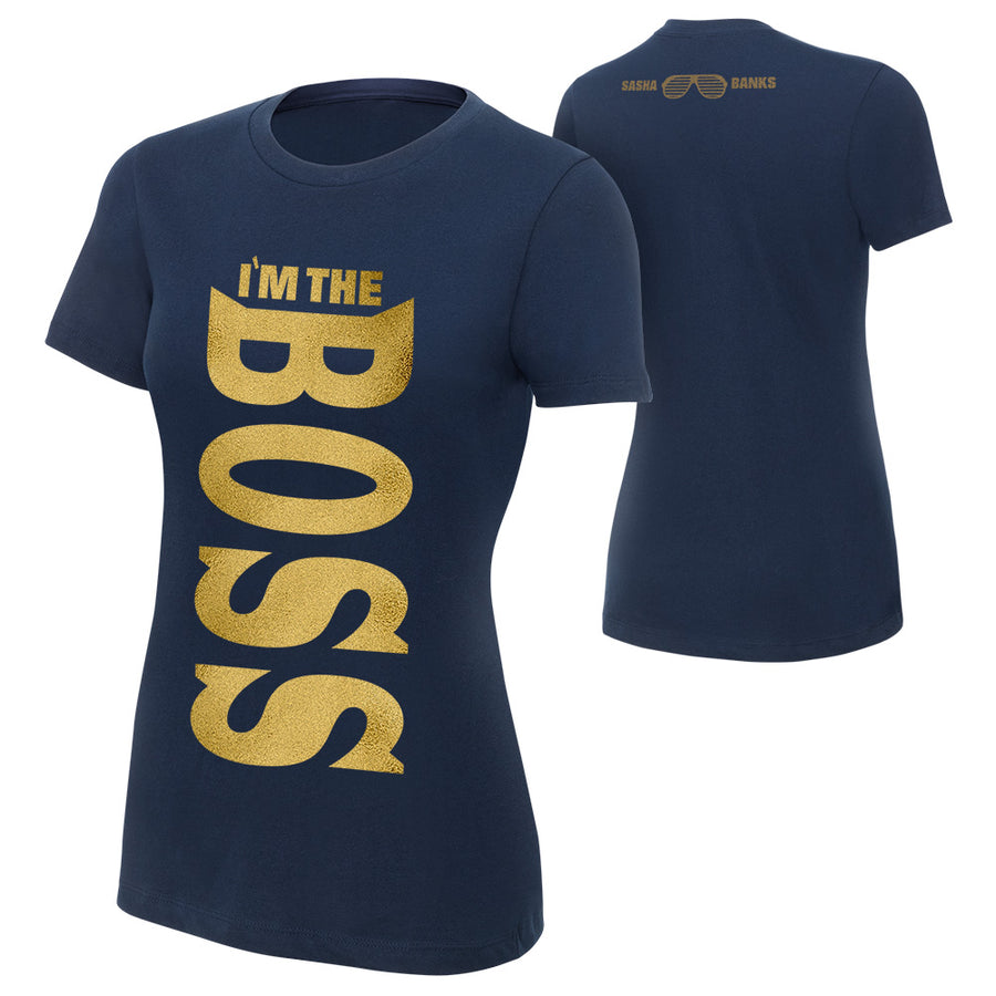 Sasha Banks "I'm The Boss" Women's Authentic T-Shirt