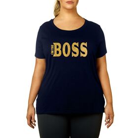 Sasha Banks "I'm The Boss" Women's Curvy T-Shirt