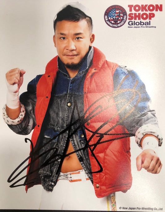 Autographed KUSHIDA Portrait 2022 08 TSG Fist Pose Other Goods PW Catalog