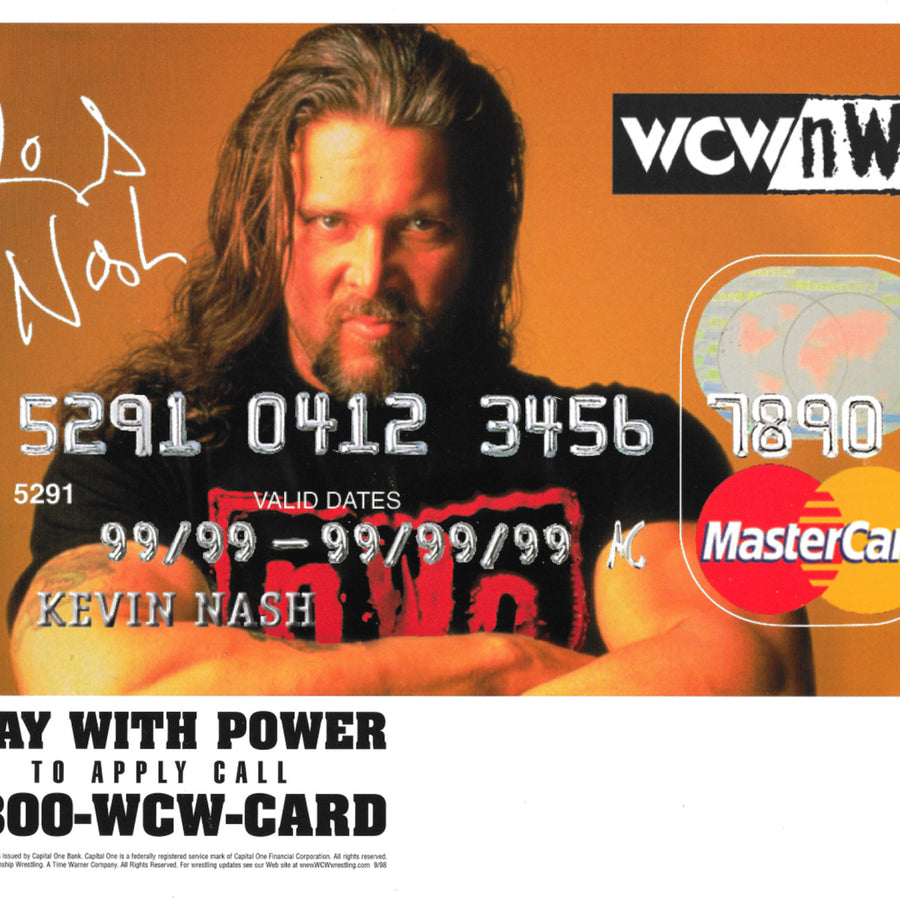 Kevin Nash WCW Mastercard credit card 1998 PW Catalog