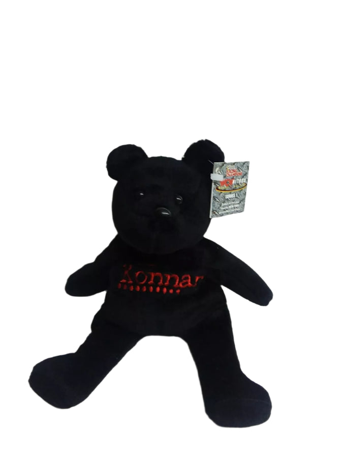 WCW Konnan Nitros Bears & Wolves 9" Beanie Bear 1999 by Racing Champions